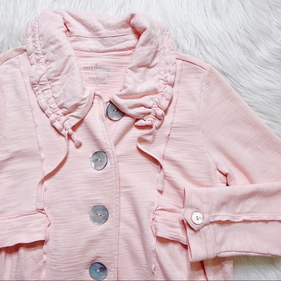 SOLD-Neon Buddha Pastel Pink Casual Lightweight Spring Jacket - Picture 6 of 10